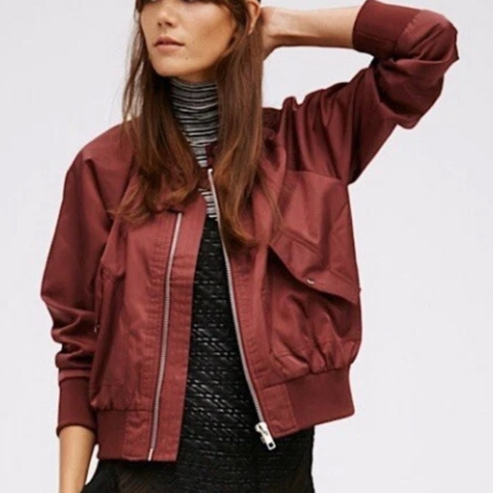 Free People Midnight Bomber Jacket
